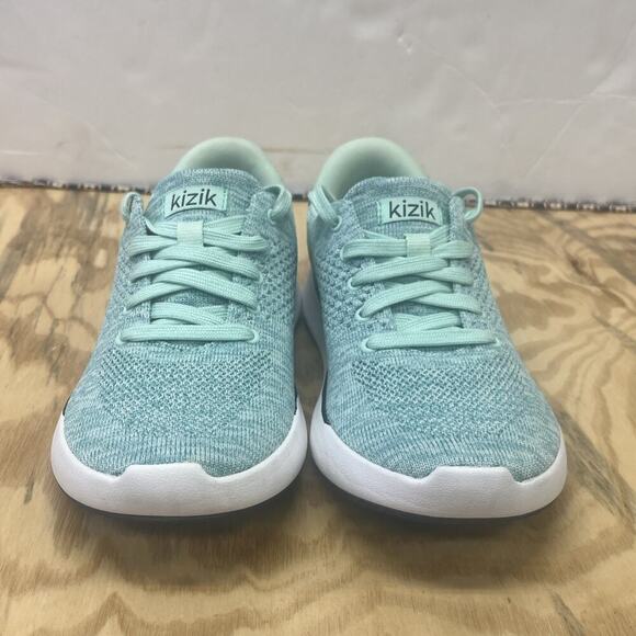 KIZIK Lima Hands Free Knit Sneakers Shoes Spearmint Green Womens 5.5 Men’s 4 - Picture 4 of 10